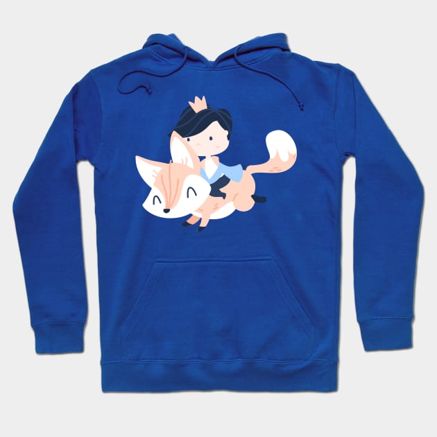 Little Prince and Fox Hoodie by Brzozowska